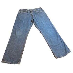 Carhartt Men's Relaxed Fit Straight Leg Jeans 36×32 Blue‎ Denim Workwear